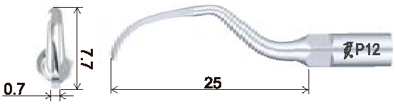 Размеры наконечника для скалера